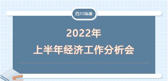 四川瑞康召開2022年上半年經濟活動分(fēn)析會 四川瑞康召開2022年上半年經濟活動分(fēn)析會